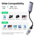 【NEW-IN】UGREEN Video Capture Card 4K HDMI to USB/USB-C HDMI Video Grabber Box for PC Computer Camera Live Stream Record Meeting