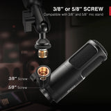 Dynamic Microphone, Vocal Podcast Mic with Cardioid Pattern