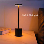 LED Rechargeable Touch Metal Table Lamp